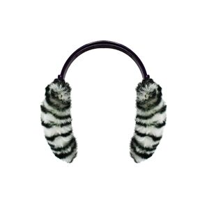 Advanced Global Productions Ltd 12 Adjustable Animal Print Earmuffs - Black   Wowcher