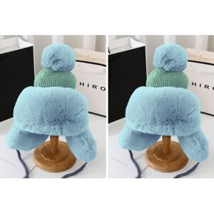 AZONE STORE LTD T/A Shop In Store Knitted Plush Pompom Hat - 6 Colours - Black   Wowcher
