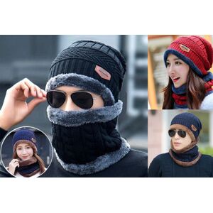 Benzbag Unisex Neck Warmer Knitted Hat Scarf Set