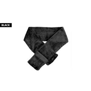 Blu Walk Trading Ltd T/A Supertrendinuk Cosy Usb Heated Plush Scarf W/ Pockets - Black   Wowcher