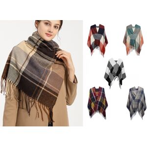 Miss Lulu Women's Tartan Winter Shawl Scarf