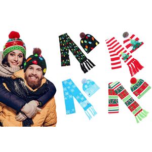 Flyglow Global Trading Ltd t/a Inhouse Deal LED Light-Up Festive Beanie and Scarf
