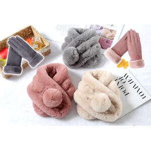 GLAXWOOD TRADING LTD Fluffy Scarf and Gloves