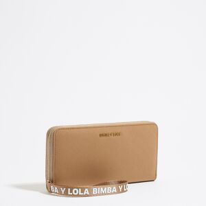 BIMBA Y LOLA Tan horizontal nylon wallet TAN UN adult