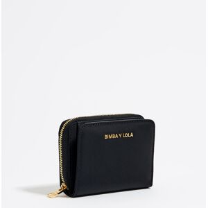 BIMBA Y LOLA Black nylon flap purse BLACK UN adult