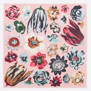 BIMBA Y LOLA Pink XL flowers shawl PINK UN adult