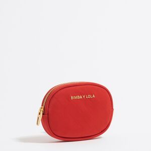 BIMBA Y LOLA Coral nylon oval coin purse CORAL UN adult