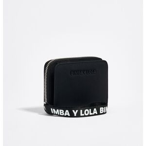 BIMBA Y LOLA Black nylon flap purse BLACK UN adult