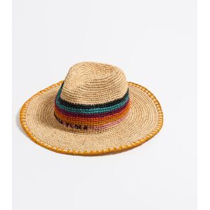 BIMBA Y LOLA Striped natural raffia hat NATURAL S adult