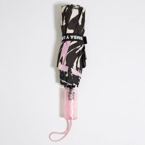 BIMBA Y LOLA Black Tiger Liquid print umbrella TIGER LIQUID BLACK-BEIGE UN adult