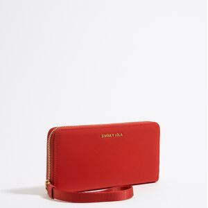 BIMBA Y LOLA Coral nylon horizontal wallet with zip CORAL UN adult