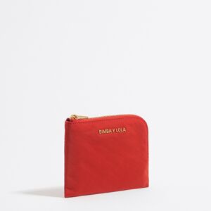 BIMBA Y LOLA Coral nylon coin purse CORAL UN adult