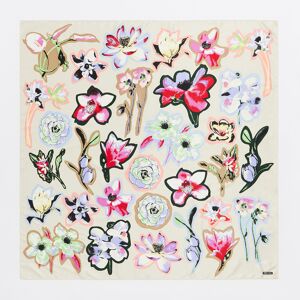 BIMBA Y LOLA White floral scarf OFF WHITE UN adult