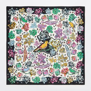 BIMBA Y LOLA Off-white birds scarf WHITE UN adult