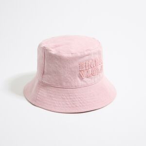 BIMBA Y LOLA Pink cotton bucket hat PINK M adult