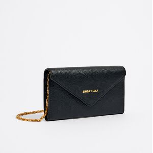 BIMBA Y LOLA Black leather wallet/mini bag BLACK UN adult