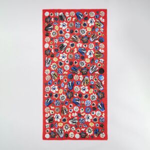 BIMBA Y LOLA Floral shawl Dots background RED UN adult