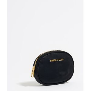 BIMBA Y LOLA Black nylon oval coin purse BLACK UN adult