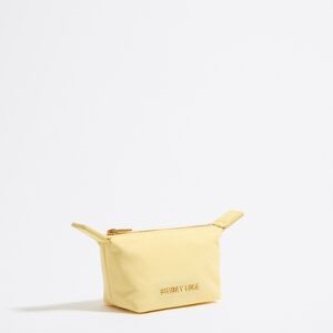 BIMBA Y LOLA Mini pale yellow nylon trapezium coin purse LIGHT YELLOW UN adult