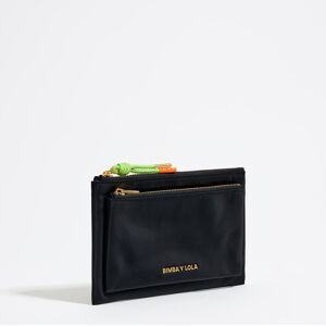 BIMBA Y LOLA Black nylon double purse BLACK UN adult