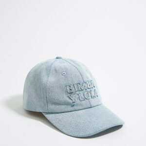 BIMBA Y LOLA Denim cotton cap LIGHT WASHED DENIM BLUE M adult