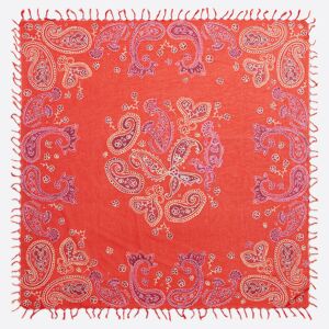 BIMBA Y LOLA Red watercolor paisley shawl PAISLEY RED UN adult