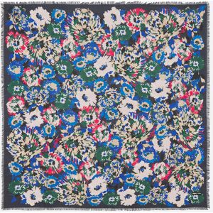 BIMBA Y LOLA Navy felt-tip floral shawl NAVY UN adult