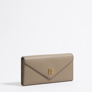 BIMBA Y LOLA Taupe leather continental wallet TAUPE UN adult