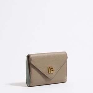 BIMBA Y LOLA Taupe leather flap purse TAUPE UN adult