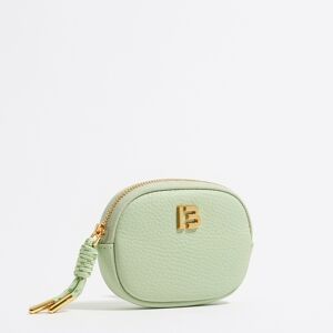 BIMBA Y LOLA Pastel green leather oval coin purse PASTEL GREEN UN adult