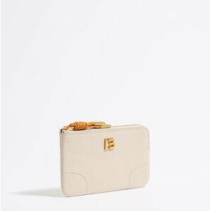 BIMBA Y LOLA Off-white leather coin purse OFF WHITE UN adult