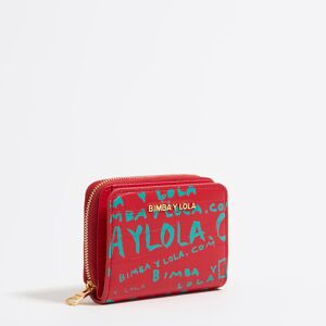 BIMBA Y LOLA Red mock croc flap purse BIMBAYLOLA.COM RED UN adult