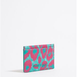 BIMBA Y LOLA Turquoise leopard card holder LEOPARD TURQUOISE UN adult