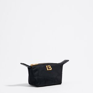 BIMBA Y LOLA Mini black nylon trapezium coin purse BLACK UN adult