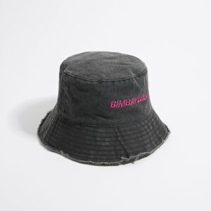 BIMBA Y LOLA Black cotton bucket hat WASHED BLACK M adult