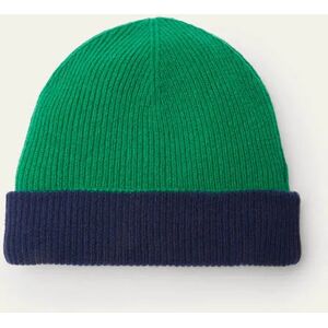 Baby Boden Reversible Merino Hat Green Men Boden ONE Male