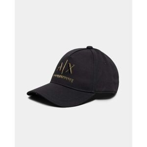 Armani Exchange Mens 3D A X Logo Baseball Cap  - Black/Gold 03420 - One Size - male