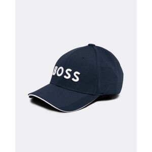 Boss Green US-1 Mens Stretch-Pique Cap With Embroidered 3D Logo  - Dark Blue 402 - One Size - male