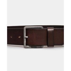 Boss Orange Jeeko Mens Leather Belt With Logo Buckle NOS  - Brown 202 - W38 - male