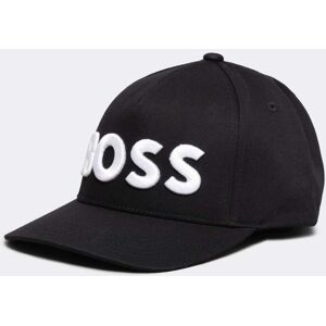 Boss Orange Sevile 6 Mens Cotton-Twill Five Panel Cap with Embroidered - Black 001 - One Size - male