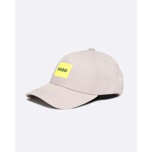 Hugo Boss Jude Mens Cotton-Twill Woven Cap with Logo Print   - Light/Pastel Grey 055 - One Size - male