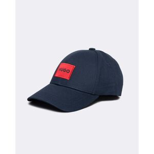 Hugo Boss Men-X 581-RL Mens Cotton-Twill Cap With Red Logo Label NOS  - Dark Blue 405 - One Size - male