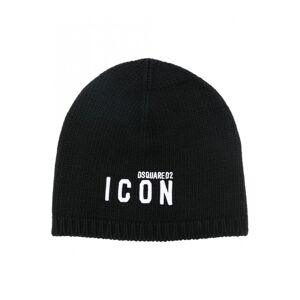 DSQUARED2 Be Icon Knitted Hat Black - Men - Black