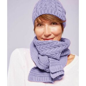 Damart Thermolactyl Hat & Scarf Set Lavender female