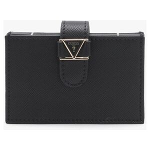 GUESS Black Card Case Size: One Size, Colour: Bke - female