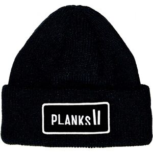 Planks Clothing Badge Beanie / Black / ONE  - Size: ONE
