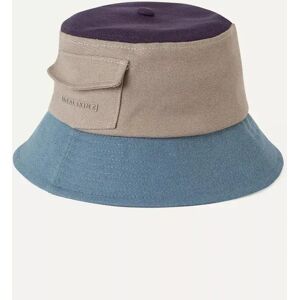 SealSkinz Lynford Waterproof Canvas Bucket Hat Navy/Beige/Blue  - Size: S/M - male