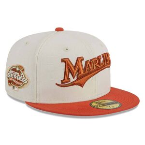 newera Miami Marlins Repreve Chrome White 59FIFTY Fitted Cap - White - Size: 7 1/8 - male