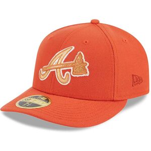 newera Atlanta Braves Repreve Orange Low Profile 59FIFTY Fitted Cap - Orange - Size: 7 5/8 - male