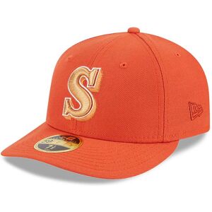 newera Seattle Mariners Repreve Orange Low Profile 59FIFTY Fitted Cap - Orange - Size: 8 - male